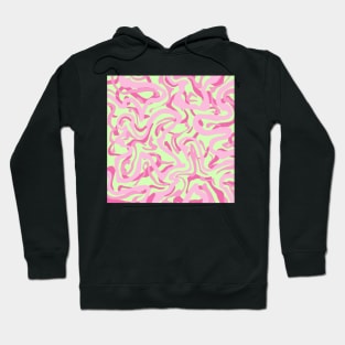 Pink and Green Groovy Marble Hoodie